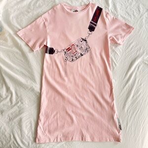 Marc Jacobs Disney Mickey Mouse Pink Girls Graphic T-Shirt Dress Size 12